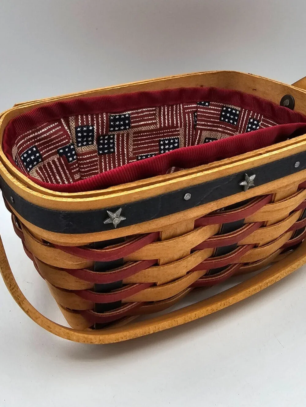 Longaberger~ 2004 Proudly American Tea Basket Combo w/Liner